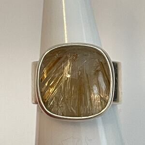 Sterling Silver Rutilated Quartz Ring